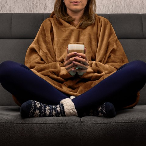 Bluzair Bluza Koc Hoodie Oversize Polska Toffee