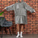 Bluzair Bluza Koc z Kapturem XXL Ciepła Hoodie 4w1
