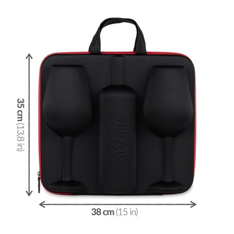 Etui na wino kieliszki do wina na prezent dla pary