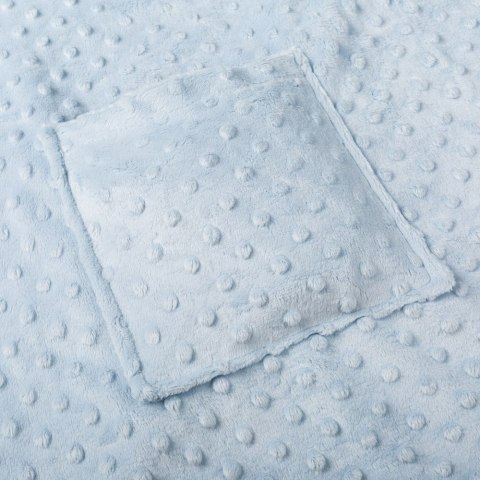 Kocyk zimowy Miętowy minky gruby koc z rękawkami