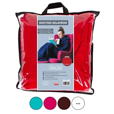 Kocyko - Szlafrok Czekolada koc z rękawami brązowy