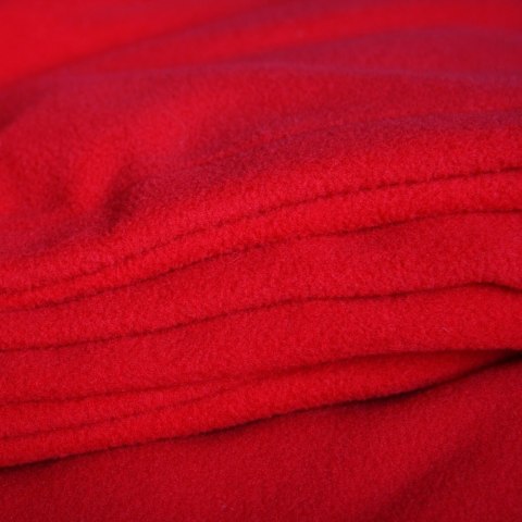 Kocyko - Szlafrok Czerwony ciepły koc z rękawami