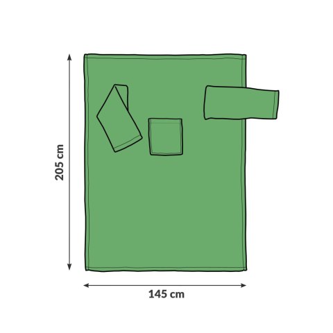 Kocyko-Szlafrok Groszek z rękawami prezent Mamy