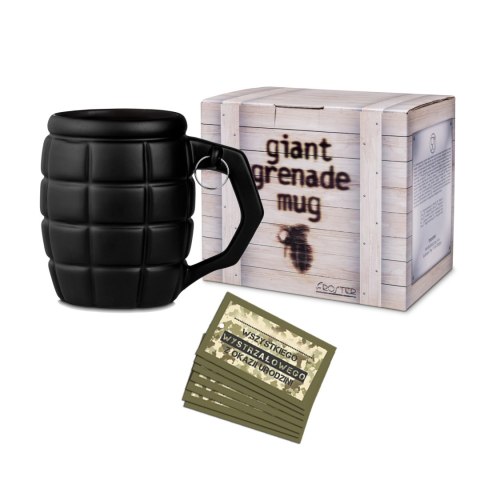 Gigantyczny Kubek Granat Czarny jak kufel do piwa