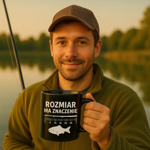 Gigantyczny Kubek dla Wędkarza - Rozmiar ma znaczenie - Prezent dla Faceta