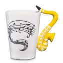 Kubek Muzyka - Saksofon - prezent dla saksofonisty, muzyka, melomana