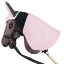 Derka dwustronna i nauszniki Skippi dla Hobby Horse - różowa i szara