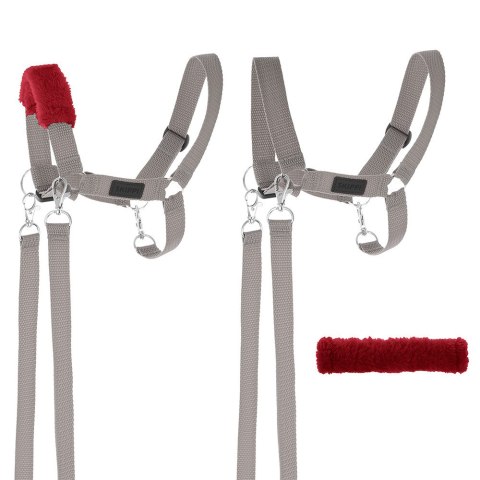 Hobby Horse A3 Skippi duży czarny, szary kantar, wodze, mufka