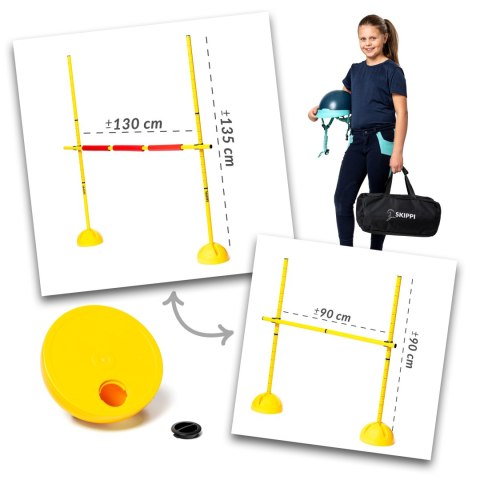 Worek prezentowy Hobby Horse Skippi z koniem szarym i przeszkodą