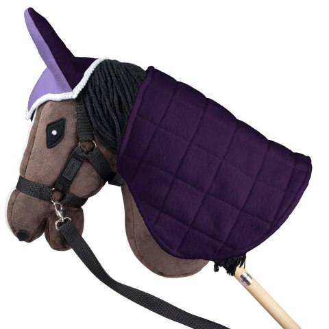 Zestaw Skippi - Hobby Horse Gniady - Derka i nauszniki - wrzos i śliwka