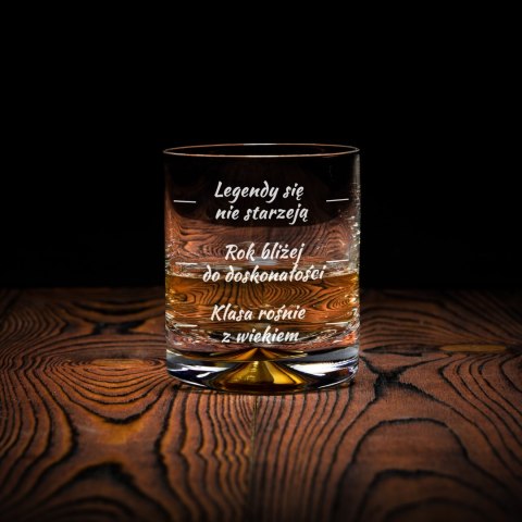 Urodzinowa szklanka do whisky - prezent na 40 urodziny - dla męża, taty