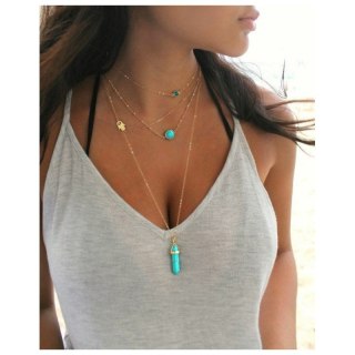 Długi naszyjnik multi N755