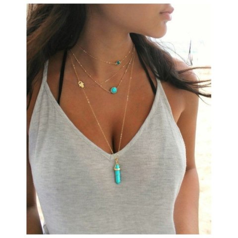 Długi naszyjnik multi N755