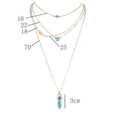 Długi naszyjnik multi N755