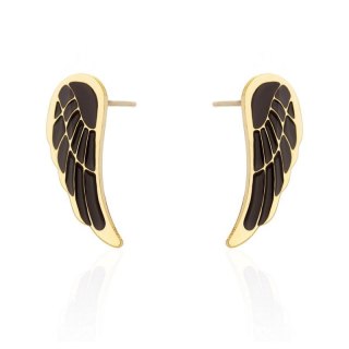 Kolczyki ze stali chirurgicznej pozłacane sztyft KST2137