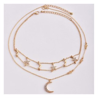 Naszyjnik choker delikatny 2W1 N749