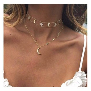 Naszyjnik choker delikatny 2W1 N749