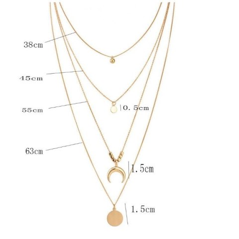 Naszyjnik delikatny długi delikatny N618