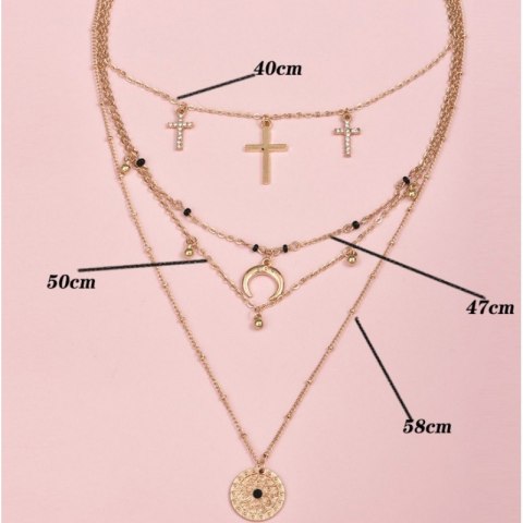 Naszyjnik delikatny multi N743