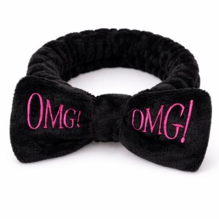 Opaska kosmetyczna uszka ozdobna czarna O229WZ2