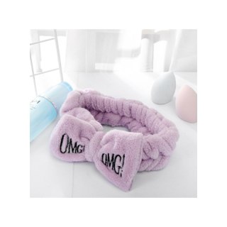 Opaska kosmetyczna uszka ozdobna fiolet O229WZ4