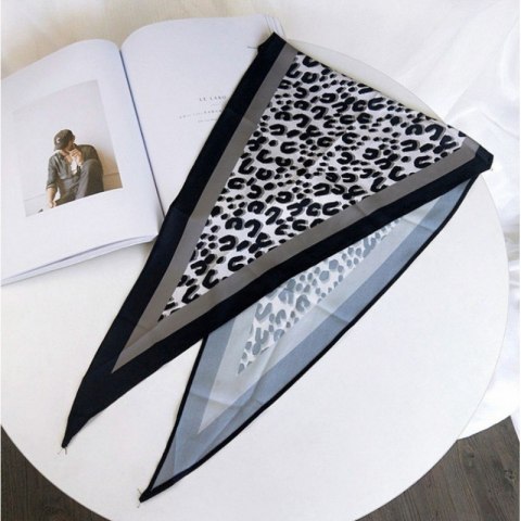 Szal Apaszka chusta print Animal szarość SZAL43WZ2