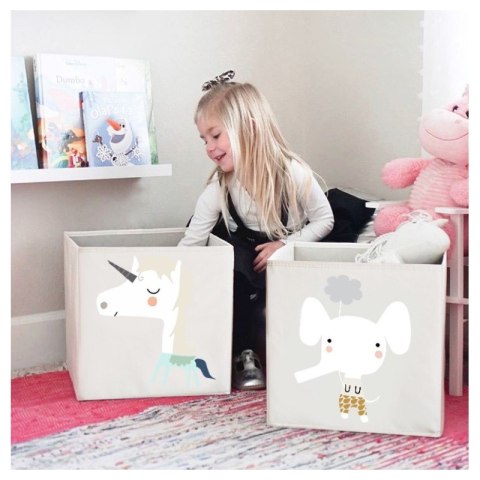 Pojemnik na zabawki sztywny, BOHO, piesek 33x33x33cm OR103WZ1