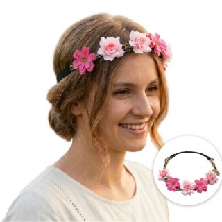Wianek, opaska do włosów z kwiatów, delikatny bogaty W78FIO