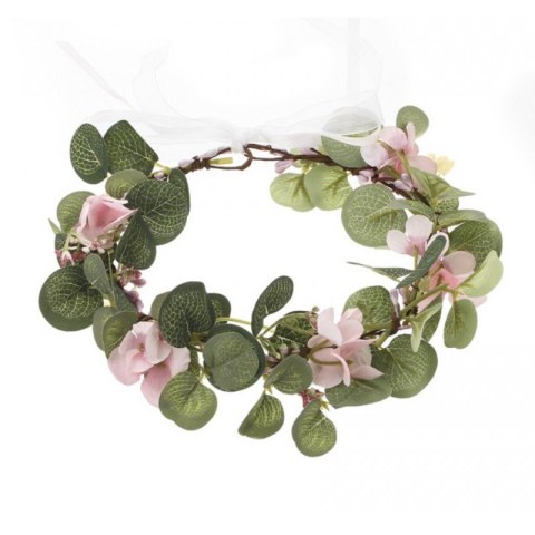 Wianek, opaska do włosów z kwiatów, delikatny wianuszek BOHO W86