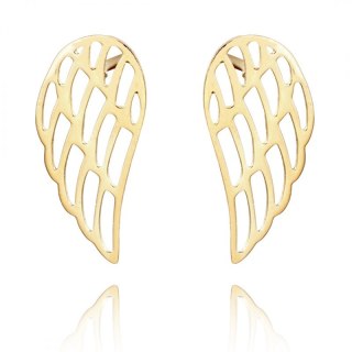 Kolczyki ze stali szlachetnej pozłacanej KST3176