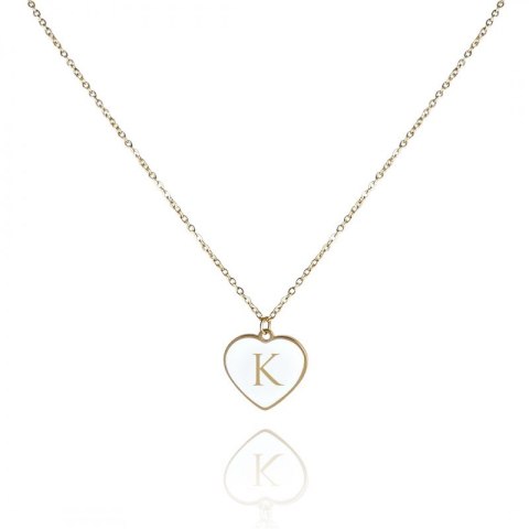 Naszyjnik stal szlachetna pozłacana 14k złotem NST2058K