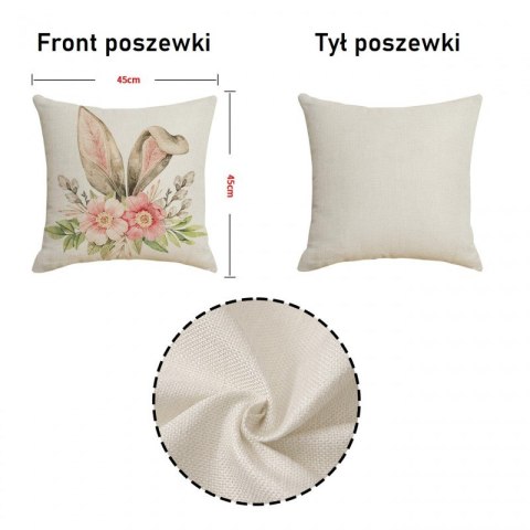 Poszewka na poduszkę 45 x 45 cm motyw wiosenny BOHO POD133