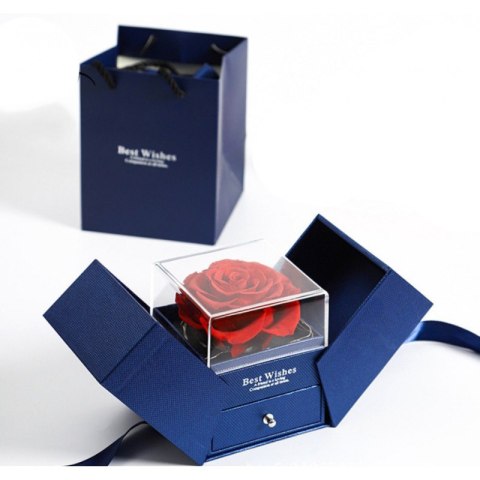 Pudełeczko Walentynkowe na biżuterię mydlana Wieczna Róża PDOZ17GRAN