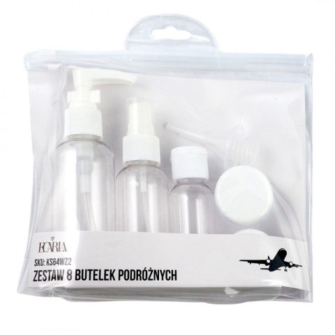 ZESTAW BUTELECZEK PODRÓŻNYCH 8w1 KS64WZ2