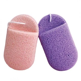 Gąbeczka do mycia twarzy na mokro, delikatny peeling 6,5x11cm 2 szt GB09