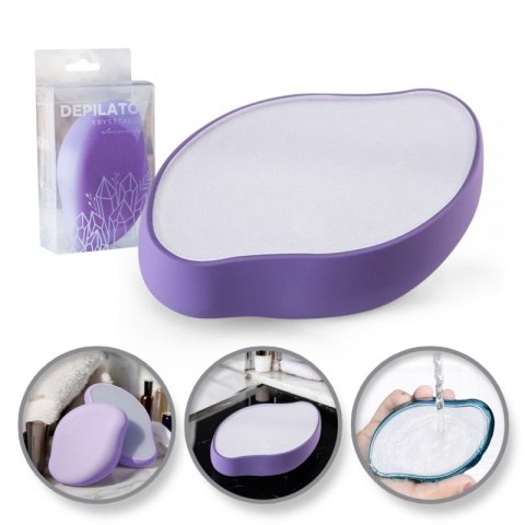 Depilator ręczny do włosów, typu NANO kryształowy, złuszczający naskórek DP02