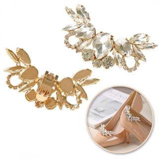 Klipsy do butów z kryształkami, cyrkoniami 2 szt. KDB49