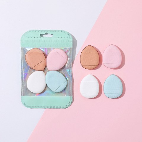 Mini puszek, gąbeczka na palec do makijażu 3x4 cm 4szt AK13