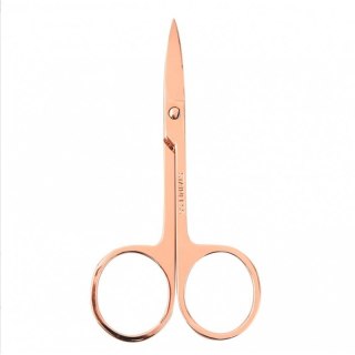 Nożyczki kosmetyczne do skórek paznokci, szablonów 9 cm różowe złoto AK12