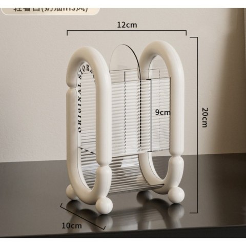 Organizer na pędzle, kosmetyki kremowy 20cm x 12cm CB59