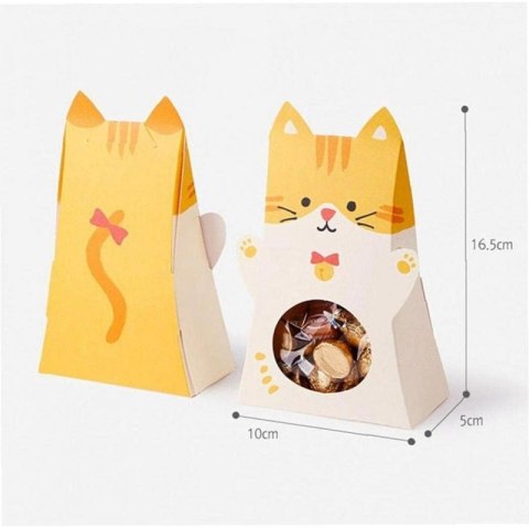 Pudełko PREZENTOWE ozdobne w kształcie Kotka 1 szt. 10x5x16,5cm OPO42ZO