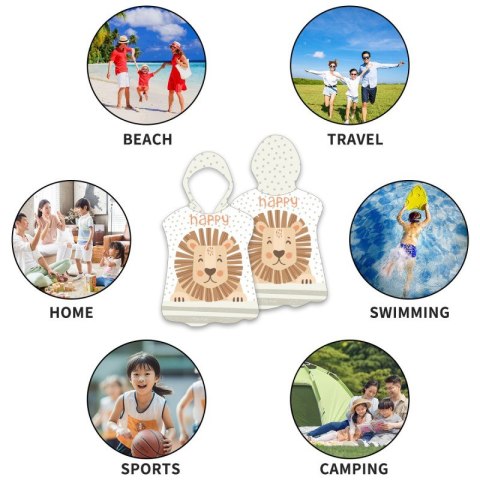 RĘCZNIK PLAŻOWY Peleryna dziecięca HAPPY 60 x 60cm PEL02WZ1