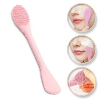 Silikonowa szczoteczka do pielęgnacji twarzy z aplikatorem 17,2 x 2,9 cm AK15R