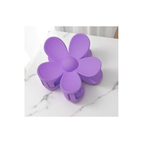 Spinka do włosów klamra XL kwiat fiolet 7 x 7,5 cm SP194