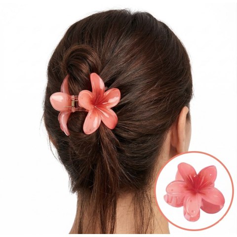 Spinka do włosów klamra XL kwiat ombre 7x8cm SP269R