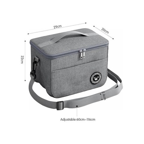 Torba termiczna do przenoszenia żywności LUNCH BOX 29x20x21cm KP04SZ