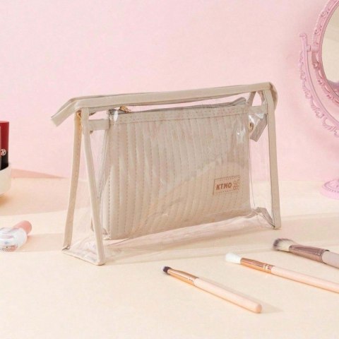 Zestaw kosmetyczek 2w1 Krem transparentna KS102WZ1