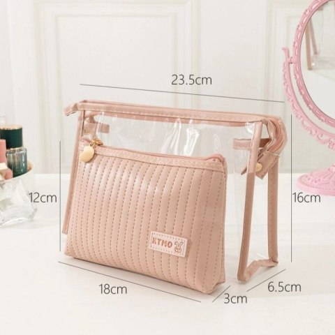 Zestaw kosmetyczek 2w1 Krem transparentna KS102WZ1