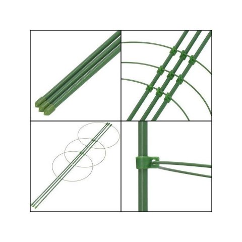 Podpora pierścieniowa do roślin, kwiatów, warzyw 28 x 45 cm M ROS21