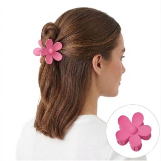 Spinka do włosów klamra XL kwiat ciemny róż 7x7,5 cm SP152CR